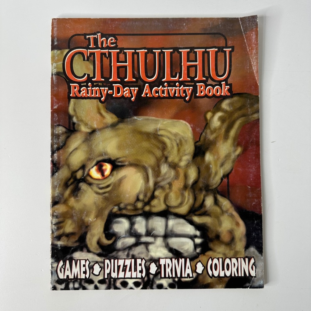 The Cthulhu Rainy-Day Activity Book 2004 Jolly Roger Games Vintage Ephemera